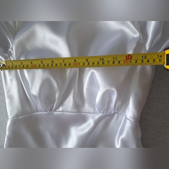 Aw Bridal Genevra Dress in White Crystal Satin - Picture 12 of 16